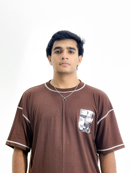 Men's Brown Contrast Stitch Pocket T-Shirt