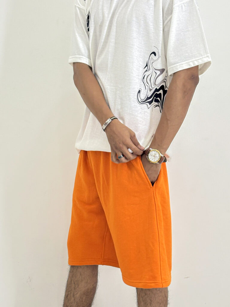Men's Casual Comfort Orange Shorts