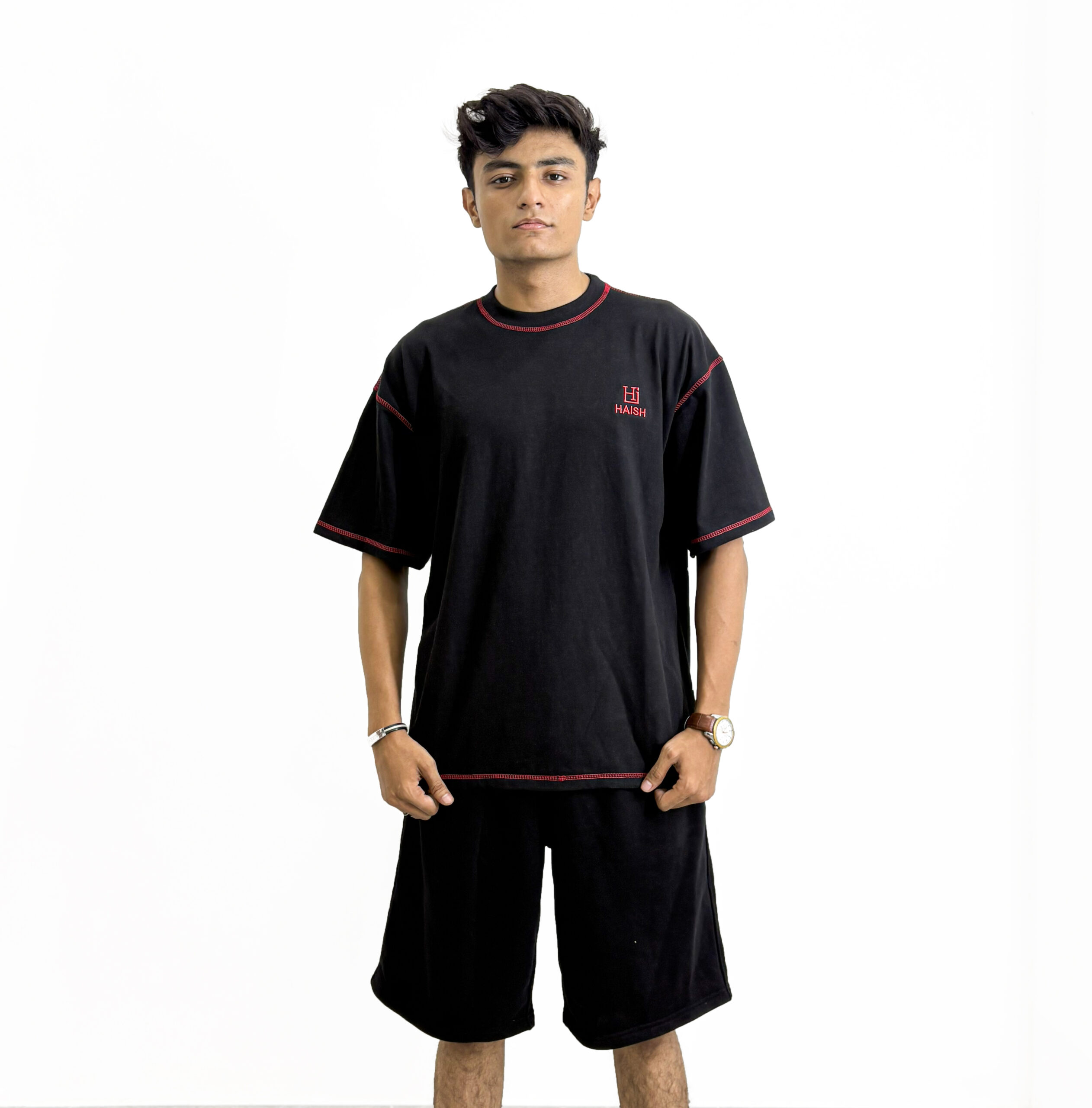 Men's Classic Black Casual Shorts