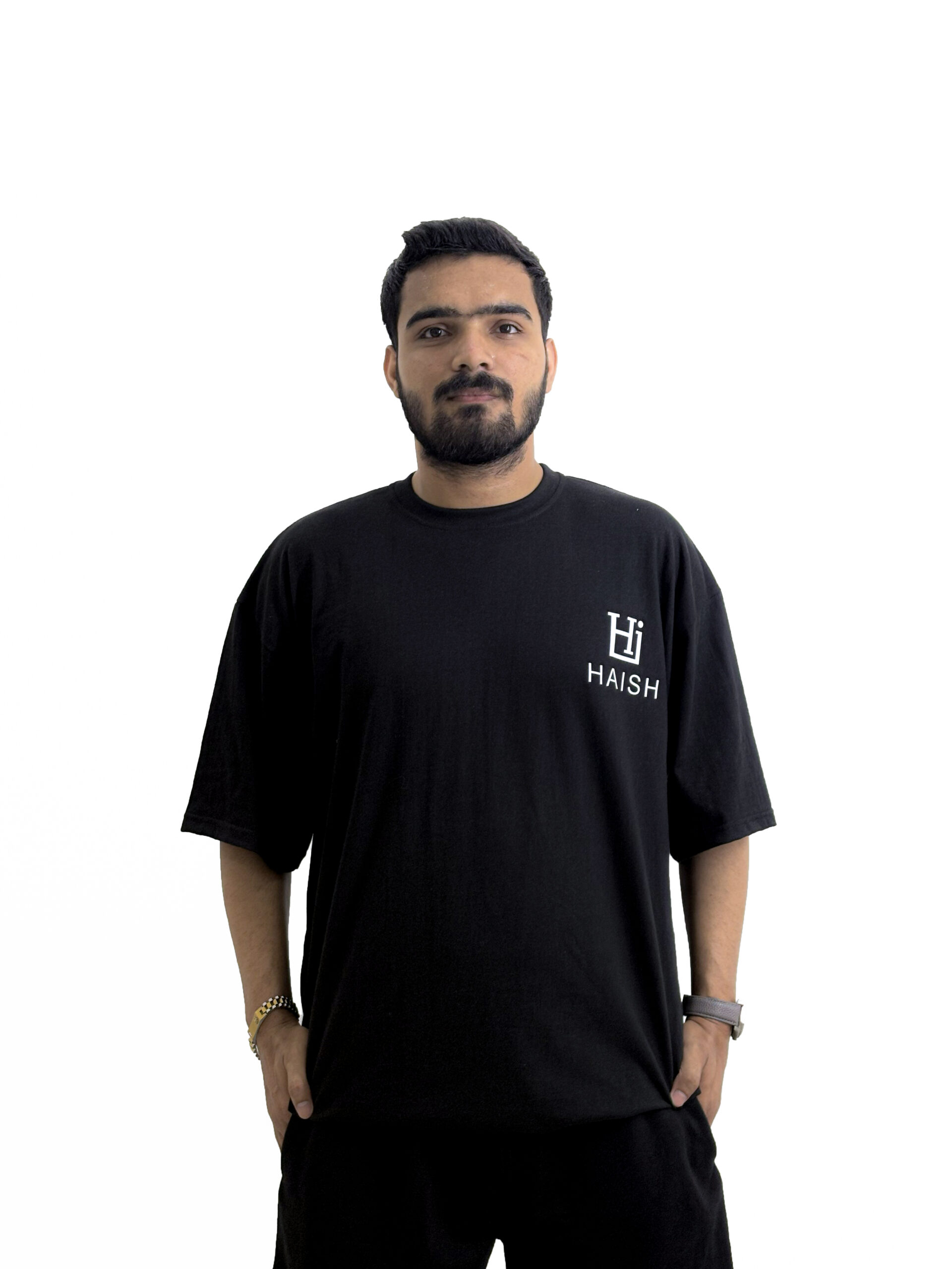 Men's Minimalist Logo Black T-Shirt